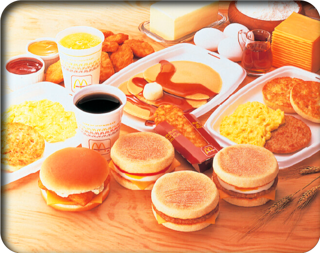 1985年に販売開始したブレックファストメニュー