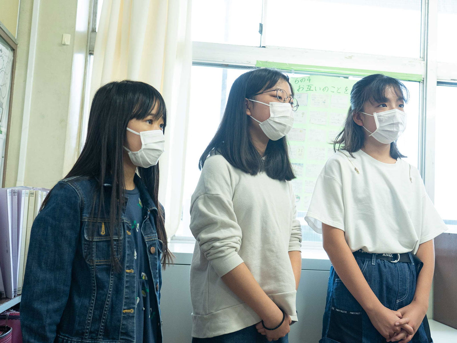 授業の感想を話してくれた子供たち